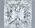 Natural Diamond 10.01 Carats, Princess with  Cut, I Color, SI1 Clarity and Certified by IGI
