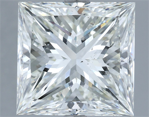 Picture of Natural Diamond 10.01 Carats, Princess with  Cut, I Color, SI1 Clarity and Certified by IGI