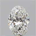 Natural Diamond 0.40 Carats, Oval with  Cut, F Color, VVS2 Clarity and Certified by GIA