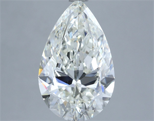 Picture of Natural Diamond 5.01 Carats, Pear with  Cut, H Color, SI1 Clarity and Certified by IGI