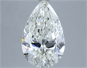 Natural Diamond 5.01 Carats, Pear with  Cut, H Color, SI1 Clarity and Certified by IGI