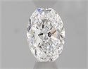 Diamante Natural 0.40 quilates, Ovalado , Color D, claridad VS1 y certificado GIA