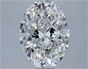 Diamante Natural 0.90 quilates, Ovalado , Color G, claridad VVS2 y certificado GIA