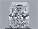 Natural Diamond 0.51 Carats, Radiant with  Cut, D Color, VVS2 Clarity and Certified by GIA