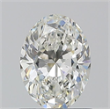 Natural Diamond 0.90 Carats, Oval with  Cut, I Color, VS1 Clarity and Certified by GIA