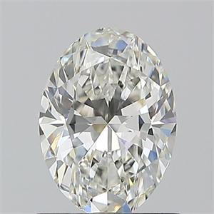 Picture of Natural Diamond 0.90 Carats, Oval with  Cut, I Color, VS1 Clarity and Certified by GIA
