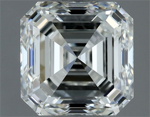 Picture of Natural Diamond 1.00 Carats, Asscher with  Cut, H Color, VVS1 Clarity and Certified by IGI