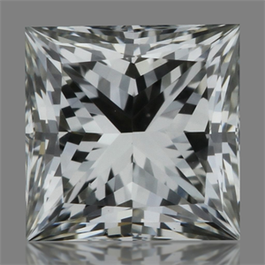 Picture of Natural Diamond 0.23 Carats, Princess with  Cut, J Color, VS1 Clarity and Certified by GIA