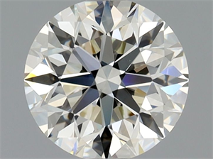 Picture of Natural Diamond 0.90 Carats, Round with Excellent Cut, J Color, VS1 Clarity and Certified by GIA