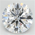 Lab Grown Diamond 5.06 Carats, Round with Excellent Cut, D Color, VVS1 Clarity and Certified by GIA