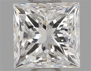 Foto Diamante Natural 0.58 quilates, Princesa , Color F, claridad VVS2 y certificado IGI de