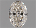Natural Diamond 0.50 Carats, Oval with  Cut, K Color, VS1 Clarity and Certified by GIA