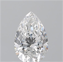 Natural Diamond 0.70 Carats, Pear with  Cut, E Color, VVS2 Clarity and Certified by GIA