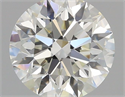 Natural Diamond 0.76 Carats, Round with Very Good Cut, I Color, VVS2 Clarity and Certified by GIA
