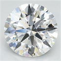 Lab Grown Diamond 3.21 Carats, Round with Ideal Cut, D Color, IF Clarity and Certified by IGI