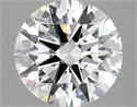 Lab Grown Diamond 2.54 Carats, Round with Ideal Cut, E Color, VVS2 Clarity and Certified by IGI