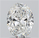 Natural Diamond 1.50 Carats, Oval with  Cut, E Color, SI2 Clarity and Certified by GIA