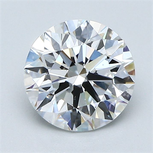 Picture of Natural Diamond 1.72 Carats, Round with Excellent Cut, E Color, VS2 Clarity and Certified by GIA