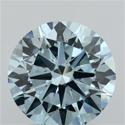 Picture of Lab Grown Diamond 1.50 Carats, Round with Excellent Cut, Fancy Vivid Blue Color, VS1 Clarity and Certified by IGI