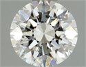 Natural Diamond 0.50 Carats, Round with Excellent Cut, H Color, SI1 Clarity and Certified by GIA
