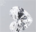 Natural Diamond 0.28 Carats, Heart with  Cut, D Color, VS1 Clarity and Certified by GIA