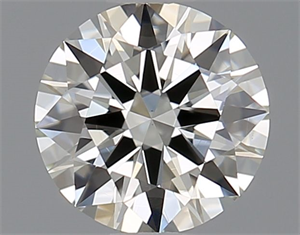 Picture of Natural Diamond 0.57 Carats, Round with Excellent Cut, H Color, VVS2 Clarity and Certified by IGI