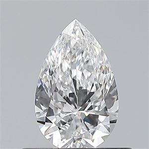 Picture of Natural Diamond 0.50 Carats, Pear with  Cut, E Color, VS2 Clarity and Certified by GIA