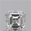 Natural Diamond 0.70 Carats, Asscher with  Cut, I Color, VVS1 Clarity and Certified by GIA