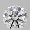 Natural Diamond 4.02 Carats, Round with Excellent Cut, F Color, SI1 Clarity and Certified by GIA