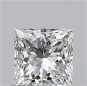 Diamante Natural 0.60 quilates, Princesa , Color E, claridad VS2 y certificado GIA