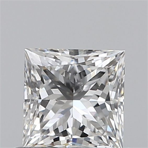 Foto Diamante Natural 0.60 quilates, Princesa , Color E, claridad VS2 y certificado GIA de