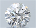 Natural Diamond 0.72 Carats, Round with Excellent Cut, E Color, VVS1 Clarity and Certified by GIA