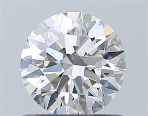 Picture of Natural Diamond 0.72 Carats, Round with Excellent Cut, E Color, VVS1 Clarity and Certified by GIA