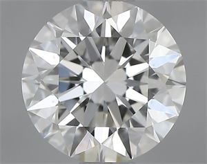 Picture of Natural Diamond 0.71 Carats, Round with Excellent Cut, H Color, VS2 Clarity and Certified by GIA