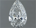 Natural Diamond 0.50 Carats, Pear with  Cut, F Color, VVS2 Clarity and Certified by GIA