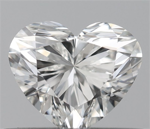 Picture of Natural Diamond 0.40 Carats, Heart with  Cut, H Color, VVS2 Clarity and Certified by GIA