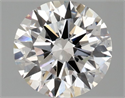 Lab Grown Diamond 2.10 Carats, Round with Excellent Cut, E Color, VS2 Clarity and Certified by GIA