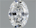 Natural Diamond 0.51 Carats, Oval with  Cut, D Color, VVS2 Clarity and Certified by GIA