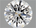 Natural Diamond 0.41 Carats, Round with Excellent Cut, G Color, IF Clarity and Certified by GIA