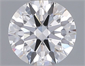Lab Grown Diamond 0.98 Carats, Round with Ideal Cut, D Color, VVS2 Clarity and Certified by IGI