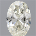 Natural Diamond 0.70 Carats, Oval with  Cut, K Color, SI1 Clarity and Certified by GIA