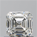 Natural Diamond 0.90 Carats, Asscher with  Cut, I Color, VVS2 Clarity and Certified by GIA