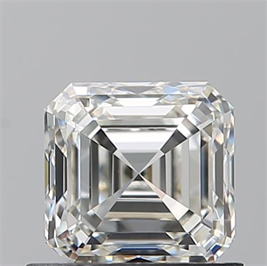 Picture of Natural Diamond 0.90 Carats, Asscher with  Cut, I Color, VVS2 Clarity and Certified by GIA