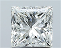 Natural Diamond 1.02 Carats, Princess with  Cut, H Color, VVS2 Clarity and Certified by GIA