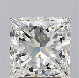Picture of Natural Diamond 3.22 Carats, Princess with  Cut, J Color, VS1 Clarity and Certified by IGI