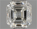 Natural Diamond 0.52 Carats, Asscher with  Cut, G Color, SI2 Clarity and Certified by IGI