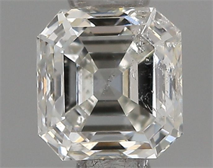 Picture of Natural Diamond 0.52 Carats, Asscher with  Cut, G Color, SI2 Clarity and Certified by IGI