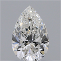 Diamante Natural 0.51 quilates, De pera , Color G, claridad VVS2 y certificado GIA