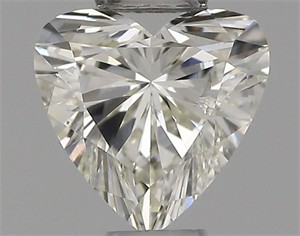Picture of Natural Diamond 0.30 Carats, Heart with  Cut, I Color, SI2 Clarity and Certified by IGI