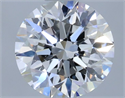 Natural Diamond 0.50 Carats, Round with Very Good Cut, F Color, VS1 Clarity and Certified by GIA